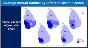 ලංකාවේ වර්ෂාපතනය 1961 සිට 2002 දක්වා කාලය තුළ අඩුවී ගොස් ඇති ආකාරය